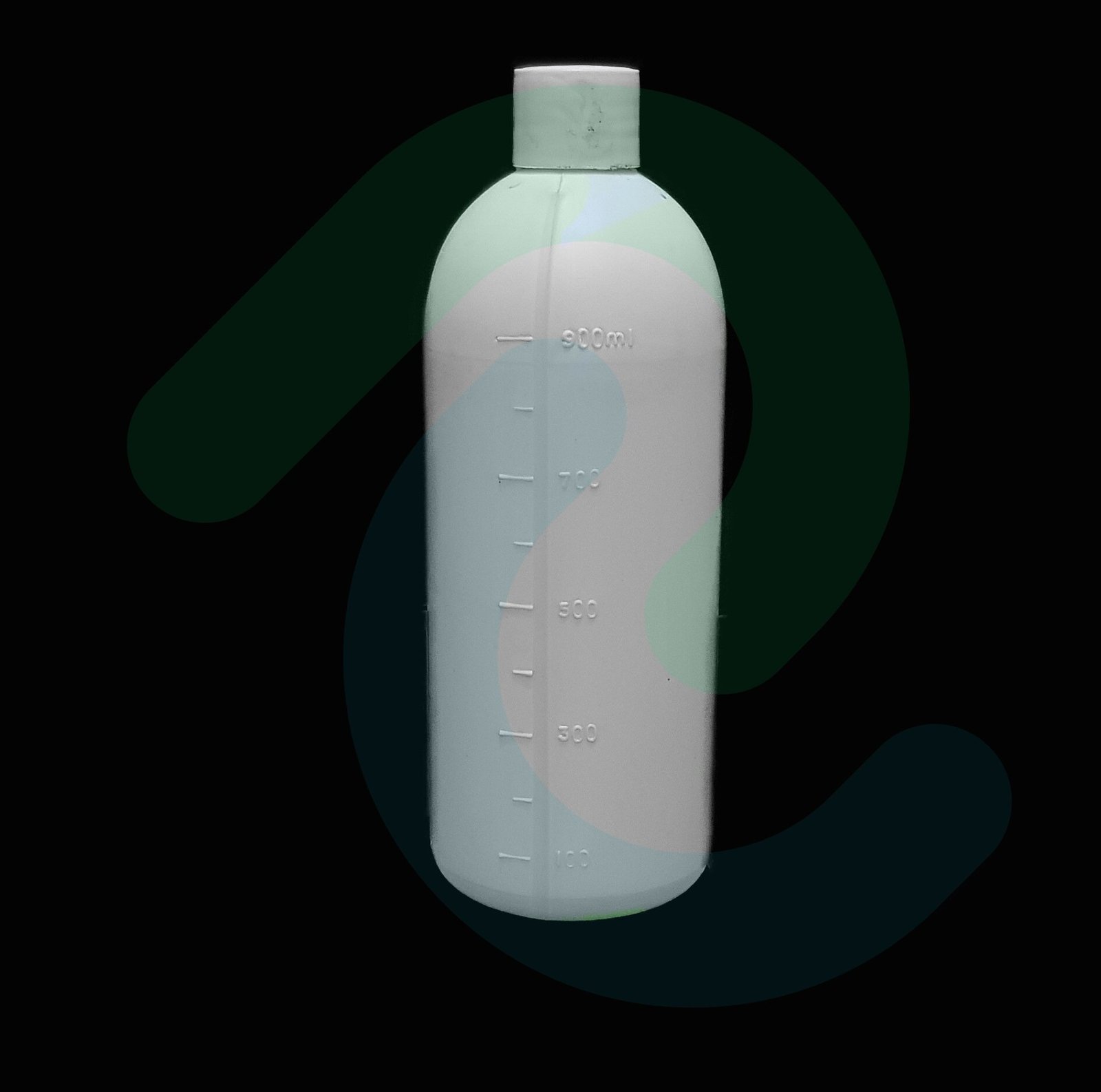 HDPE Measuring Line Bottle with Cap (Small Neck)