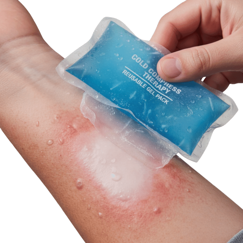 Apply Gel Packs Directly to Skin