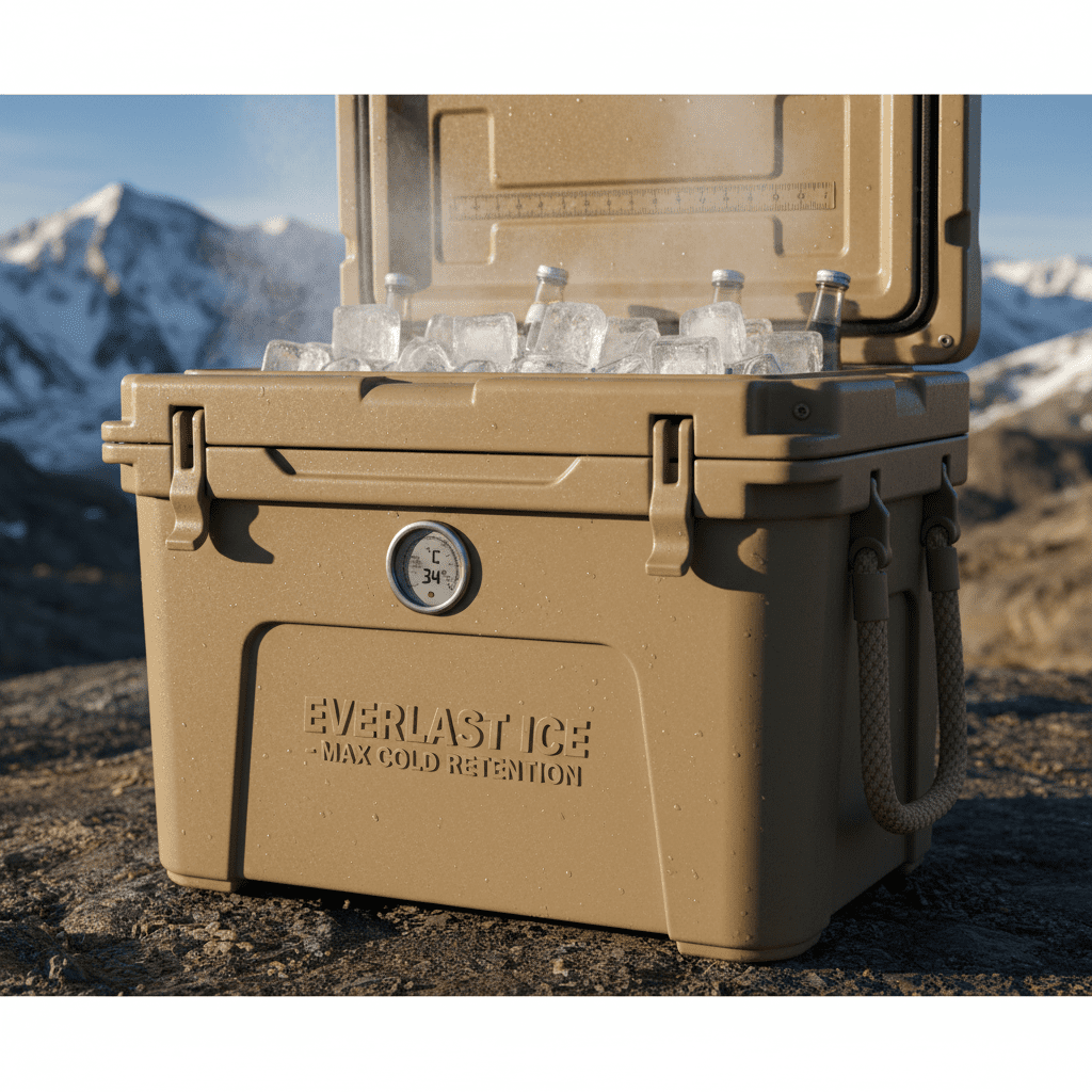 Cooler for Maximum Ice Retention