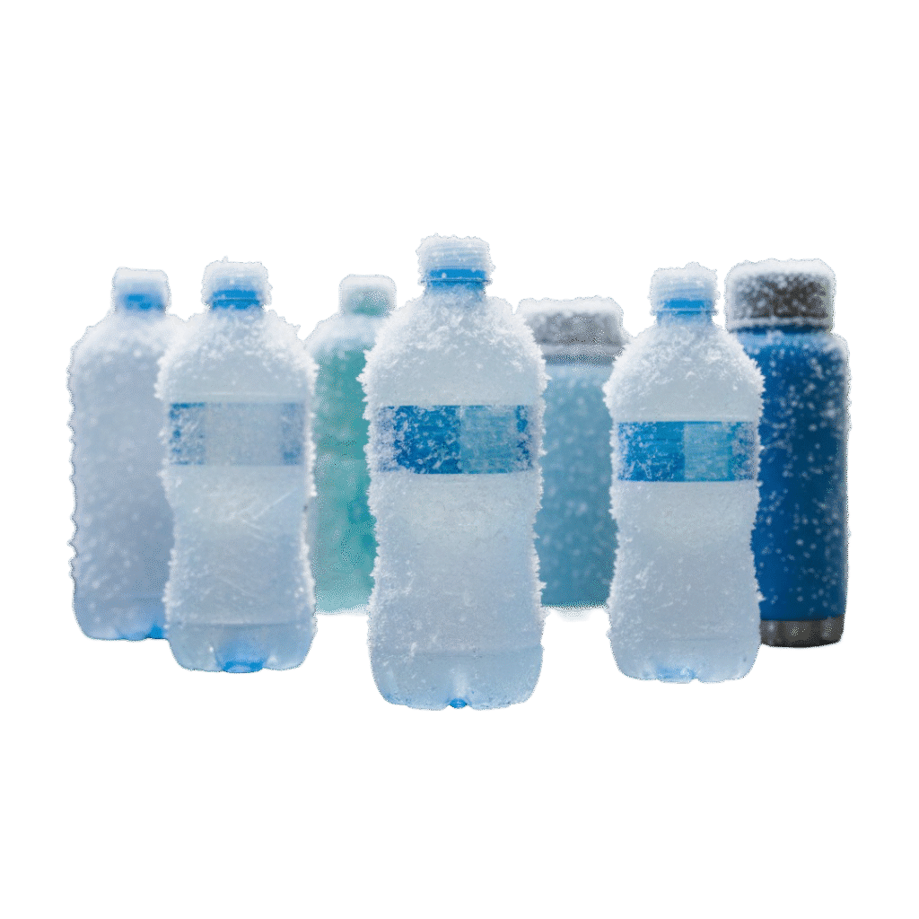 frozen water bottles
