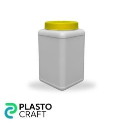 HDPE Square Jar with Cap​