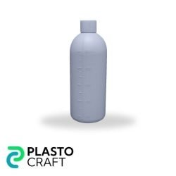 HDPE Measuring Line Bottle with Cap (Small Neck)